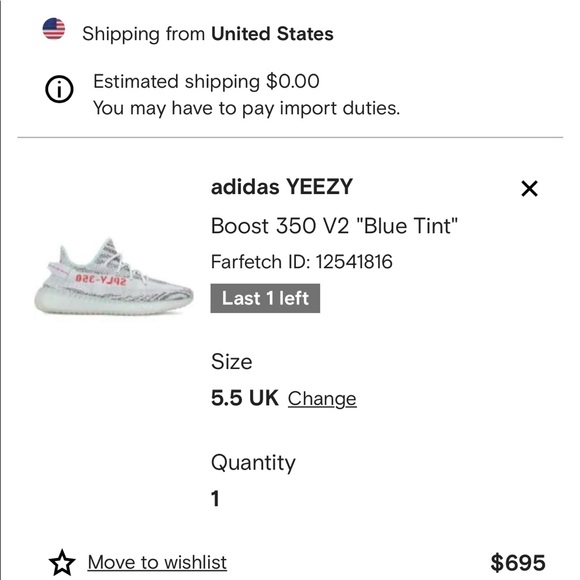 Yeezy boost 350 V2 “Blue tint” - Picture 7 of 7